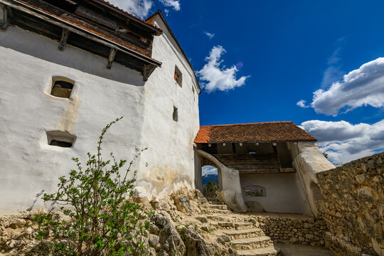 Rasnov Citadel, a 13th century fortress above the town of Rasnov in Transylvania.