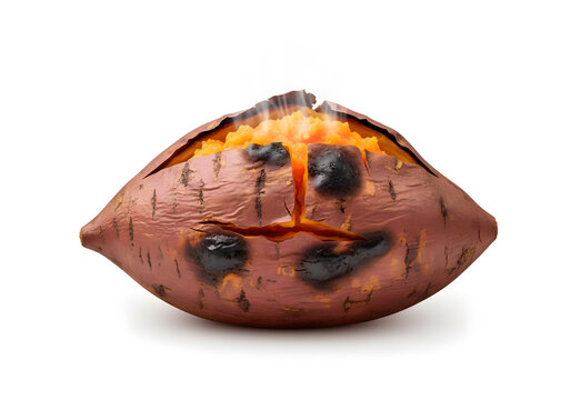 Burnt wooden mask with glowing ember cracks and dramatic firelight texture for ritual or tribal art