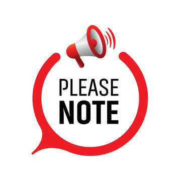 please note
