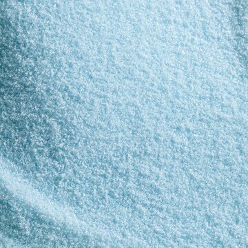 Close-up view of fluffy, light blue material with soft texture