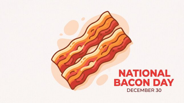 Bacon illustration for national bacon day