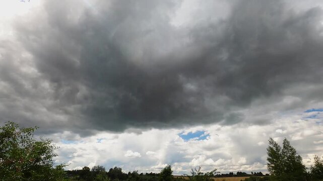 Dark Clouds Gathering Before a Storm Timelapse
