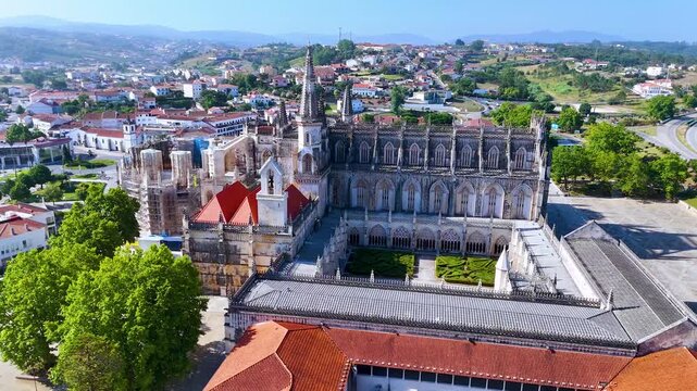 The Monastery of Batalha, a Dominican convent in the municipality of Batalha, Portugal. UNESCO's World Heritage Site