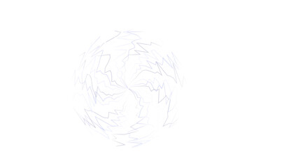 Obraz premium Blue and white electric lightning circle with a glowing center on a solid black background, for digital and, abstract work