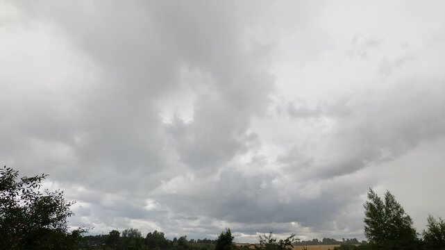 Black Thunderstorm Clouds Forming in the Sky Timelapse

