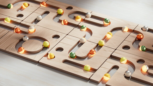 Modular Wooden Workflow System for Planning and Strategic Thinking