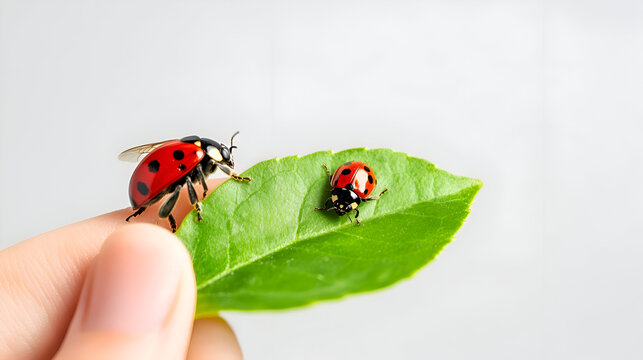 ladybird on a leaf