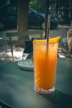 glass of orange juice