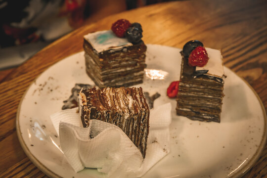 chocolate cake with nuts