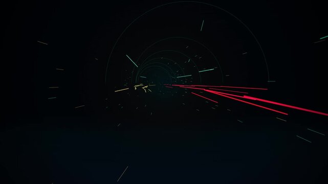 Neon light trails motion blur abstract background