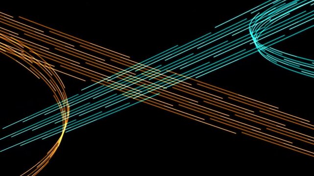 Neon light trails motion dynamic energy abstract
