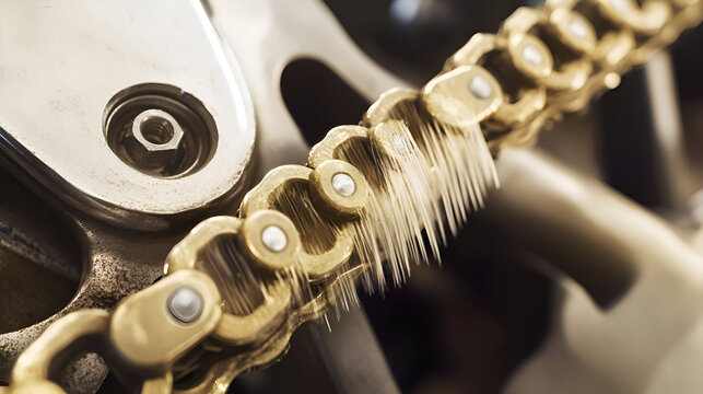 close up of a chain