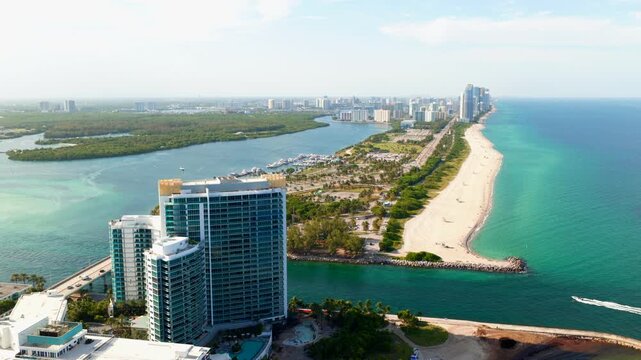 Aerial 2026 video Haulover Beach Miami summer vibes