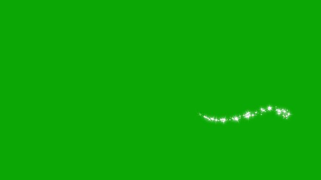 White glitter heart shape animation, sparkling star shine, glowing doodle love lines, floating hearts motion graphics, wedding party romantic overlay, green screen, 4k, 4k hd, seamless