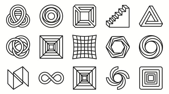 Impossible Geometry and Optical Illusions Set