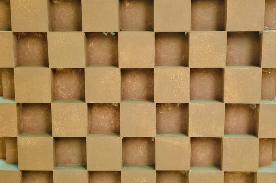 Modern 3D Square Pattern Wall Texture
