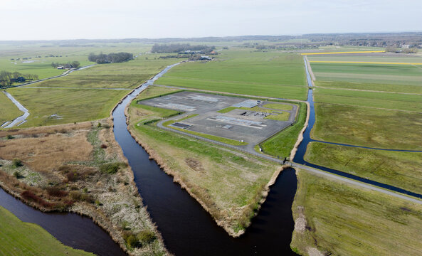 Aerial View of Bergermeer Underground Gas Storage Facility, The Netherlands