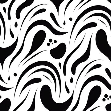 black and white seamless pattern