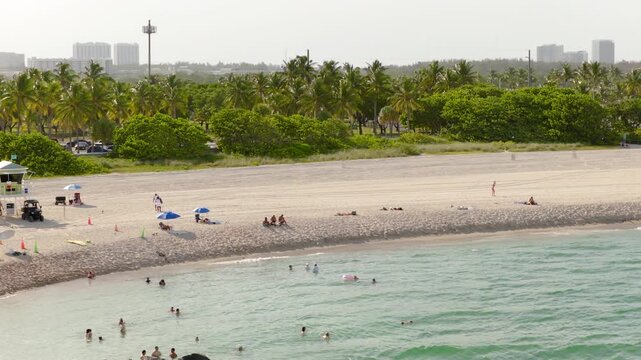 Haulover Beach Miami stock footage 4k 2026