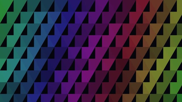 modern geometric triangle pattern in vibrant colors