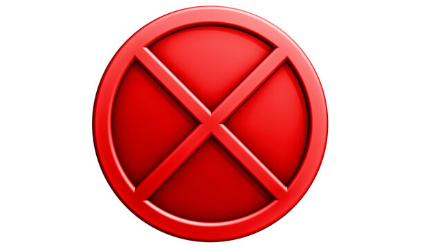 Stop sign. Prohibition sign. Sign - a red circle with a line. Prohibition symbol. Restriction sign. Prohibition. Veto. Taboo. On a transparent background. Alpha channel.