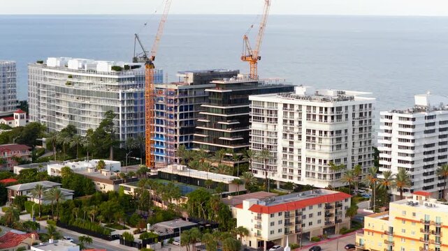 Surf House at The Surf Club construction site Surfside Miami Beach
