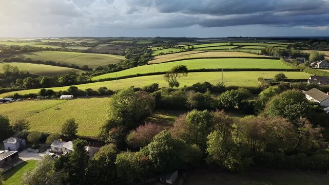 Storm clouds gather over the West Country in late summer