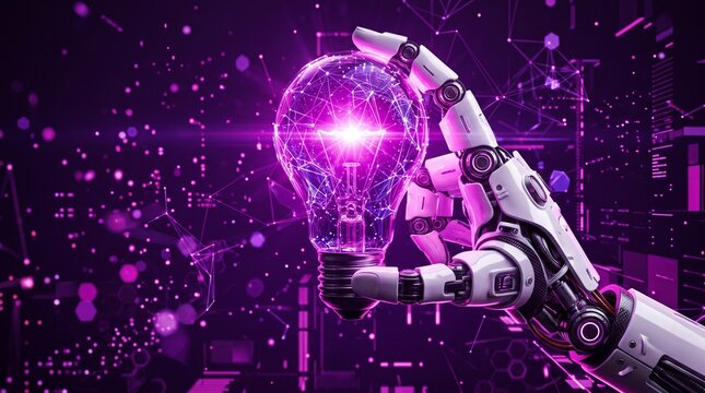 3D rendering artificial intelligence AI research of robot and cyborg development for future of people living. Digital data mining and machine learning technology design for computer brain.