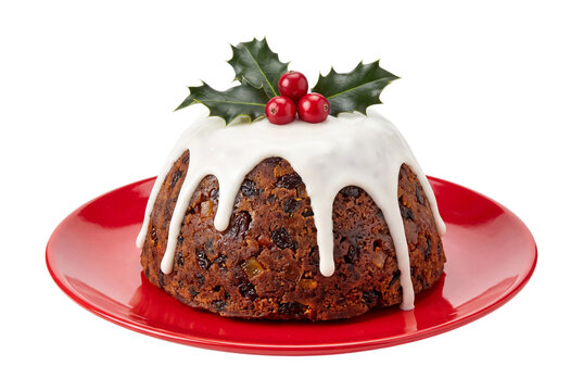 Christmas pudding isolated on transparent background