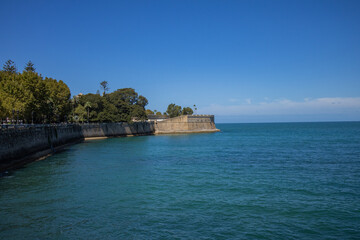 Historic coastal fortress waall by the turquoise sea © Oksana