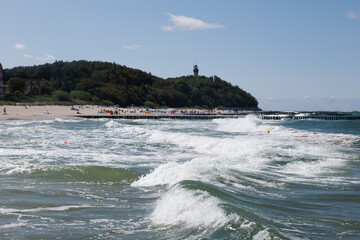 plaża w Niechorzu morze Bałtyckie © Arek mały