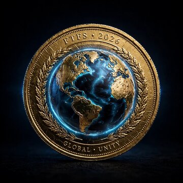 FTFS 2026 Gold Coin World Globe Epic Black Studio Premium