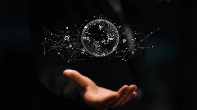 Global AI network showing connection between AI, global, and network elements across the digital world and data infrastructure Marrow