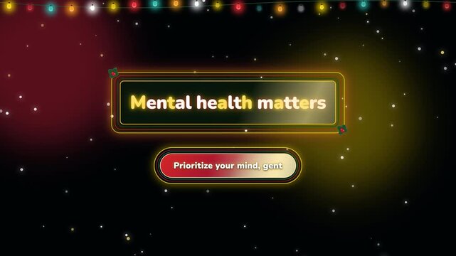 Mental health matters prioritize your mind gent in vibrant graphics