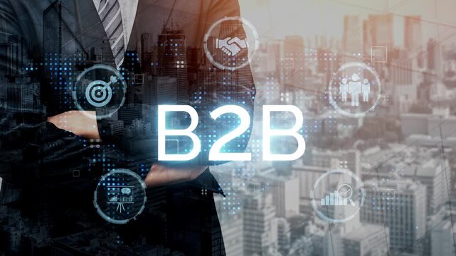 B2B strategy and technology transforming business-to-business operations, optimizing communication, and enhancing market efficiency with digital B2B tools and innovation. Muxer