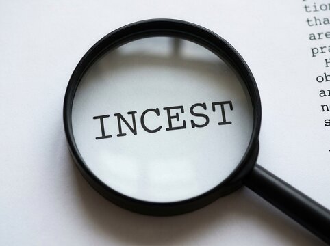 Close Examination Of The Word Incest Magnified Under A Lens