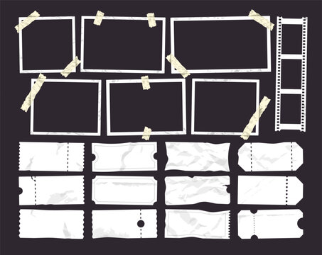 Frame Collection With Tape Scrapbook Set