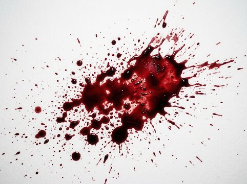 Crimson Splatter Abstract Texture Blood Stain Design