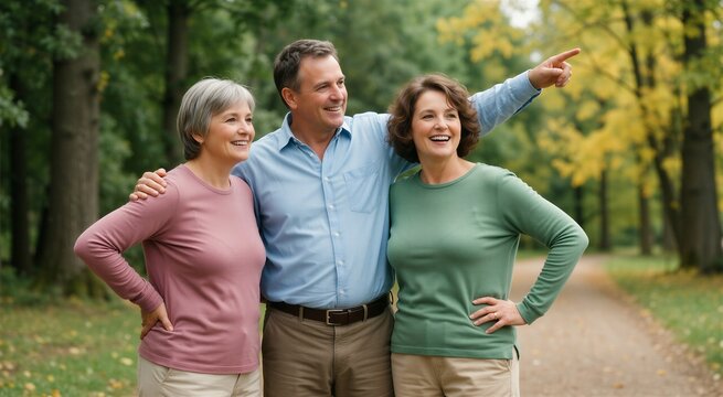 Joyful senior couple enjoying an outdoor moment, symbolizing active aging and healthy lifestyle together.