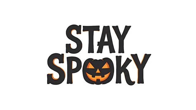 A bold black graphic design element featuring the word stay in a modern sans serif font style