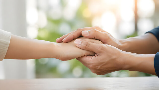Family Support and Mutual Care and Encouragement Concept