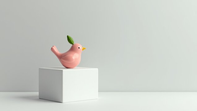 Ceramic Bird Pastel Pink for Home Decor Blog Interior Design and Real Estate