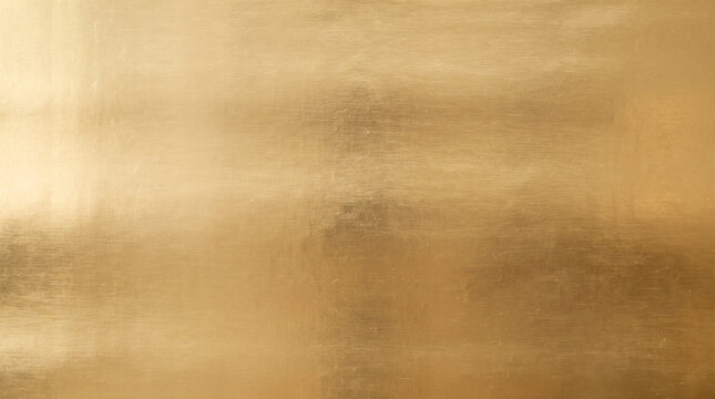 Gold texture background with fine brushed yellow metallic foil surface