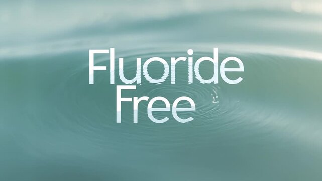 Fluoride free water, clean healthy drinking liquid concept without added chemicals AI Generative