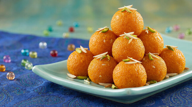 orange motichoor ladoo