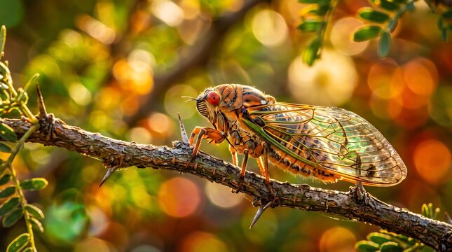 little mesquite cicada macro