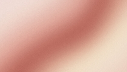 Obraz premium Minimalist abstract panoramic luxury background with soft golden champagne and warm deep rose copper glowing diagonal gradient transitions with grainy texture