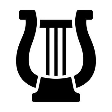 lyre glyph icon