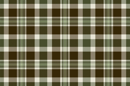 Traditional tartan plaid design with a classic woven appearance and light and dark tones. The seamless pattern recreates the look of woven fabric and works well as a decorative surface background.