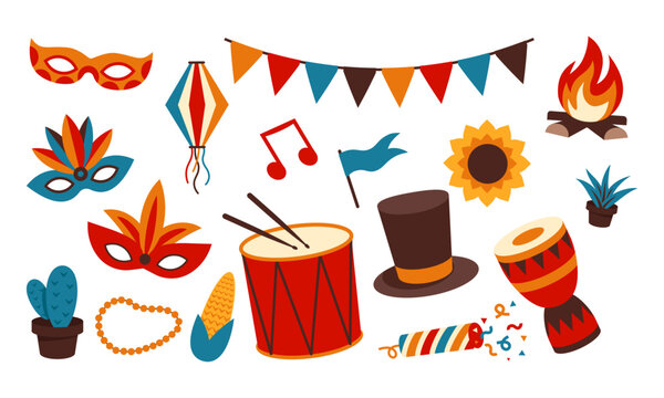 Festa Junina Celebration Elements